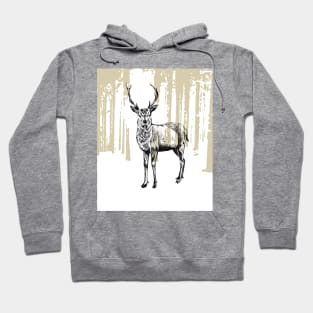 Deer print Hoodie